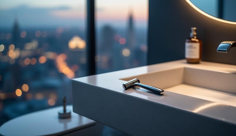 découvrez notre rasoir de voyage compact, l'accessoire idéal pour maintenir votre élégance en déplacement. avec son design pratique et léger, il se glisse facilement dans votre trousse de toilette tout en vous garantissant un rasage de près, où que vous soyez. ne laissez pas le voyage compromettre votre style !