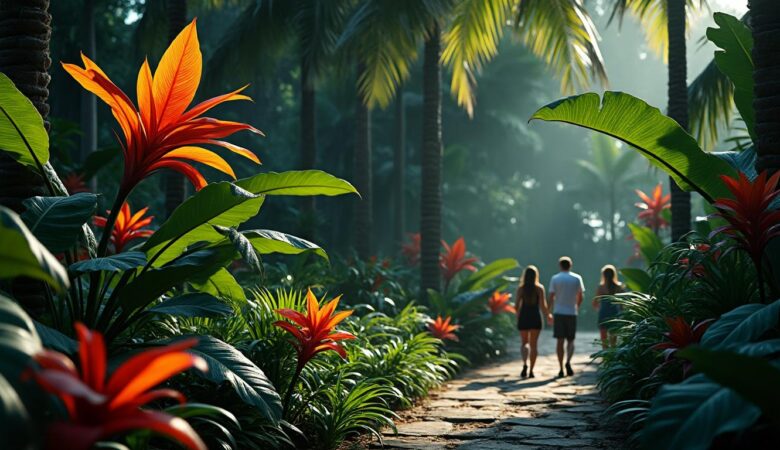 découvrez le jardin de balata, un véritable bijou botanique des antilles. plongez dans un voyage exotique à travers une collection fascinante de plantes tropicales et de fleurs colorées, tout en vous émerveillant devant des paysages enchanteurs et une biodiversité riche. une expérience inoubliable vous attend au cœur de la nature antillaise.