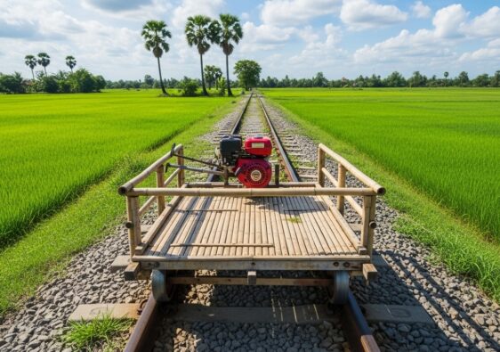 train de bambou de Battambang