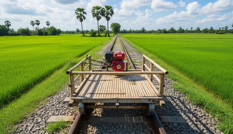 train de bambou de Battambang