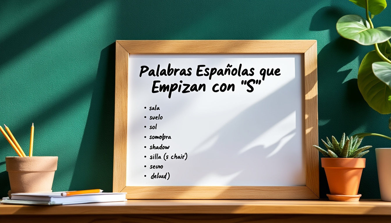 découvrez une liste complète de mots en espagnol commençant par la lettre s pour enrichir votre vocabulaire et progresser facilement dans l’apprentissage de l’espagnol.