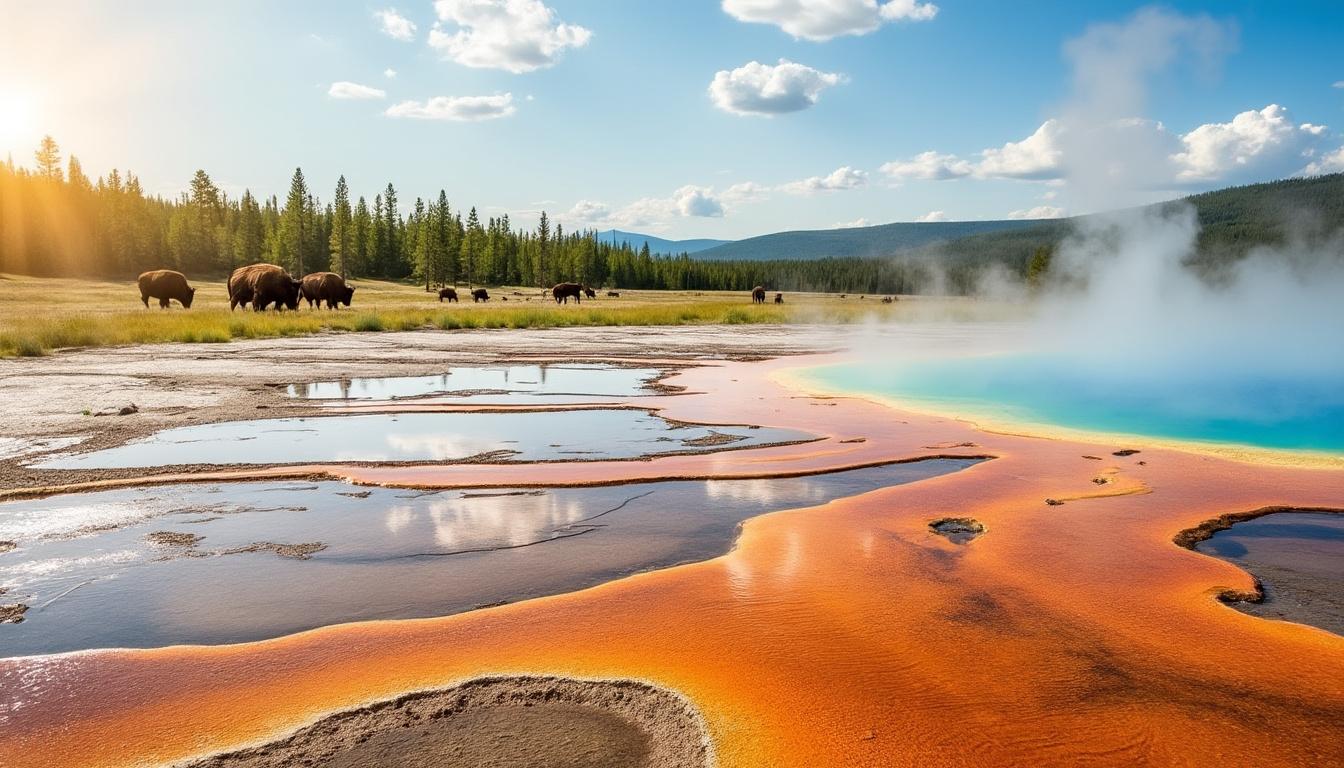 partez à l'aventure à yellowstone avec cet itinéraire de 4 jours : paysages impressionnants, observations de la faune, geysers mythiques et conseils pratiques pour explorer le parc comme un vrai aventurier.