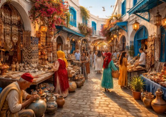 découvrez l'animation vibrante du houmt souk à djerba, tunisie, et plongez dans une expérience immersive unique mêlant culture, traditions et vie locale.