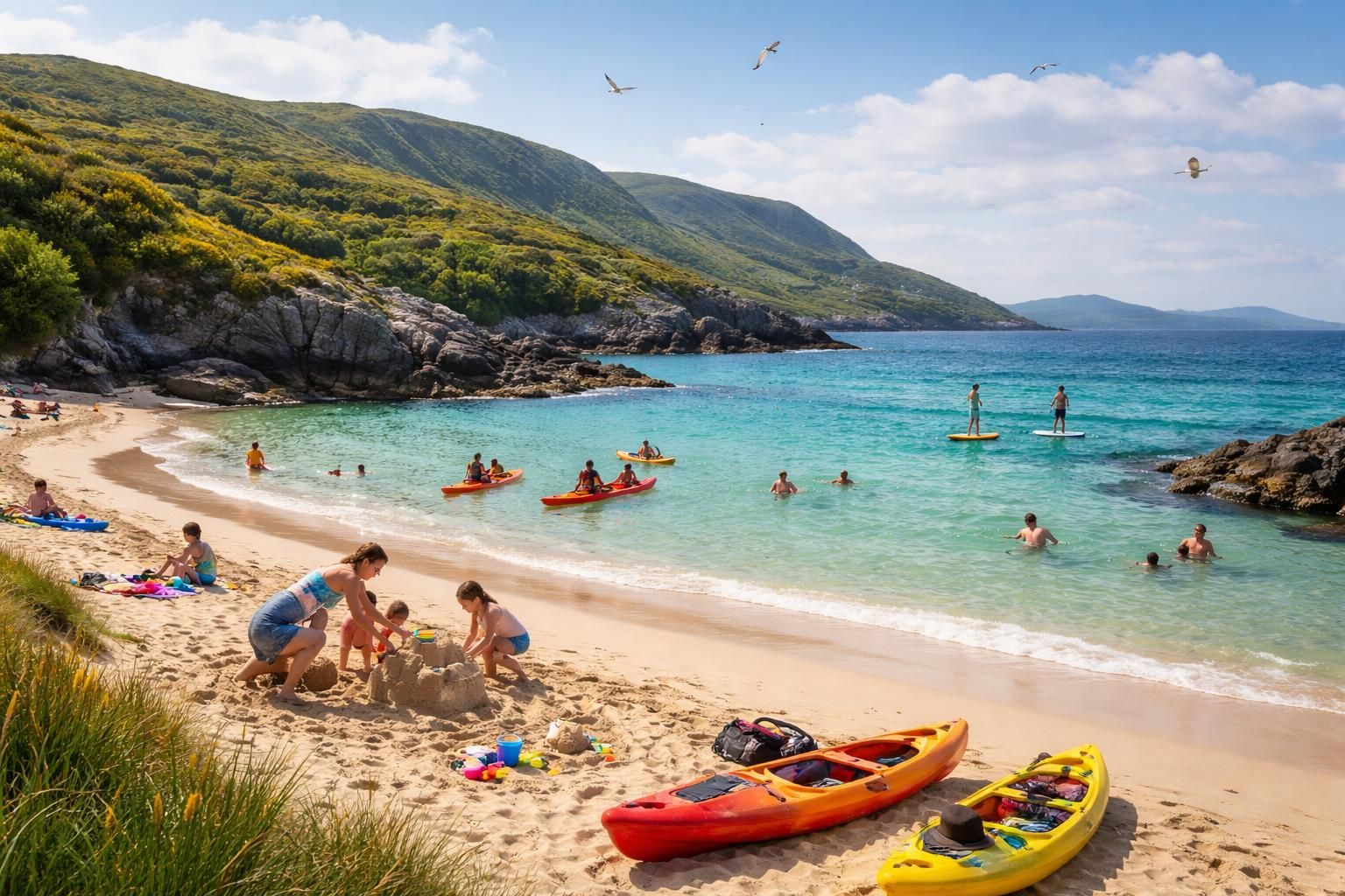 découvrez les activités incontournables à pratiquer à derrynane beach, kerry : plages magnifiques, sports nautiques, randonnées pittoresques et découvertes naturelles pour toute la famille.