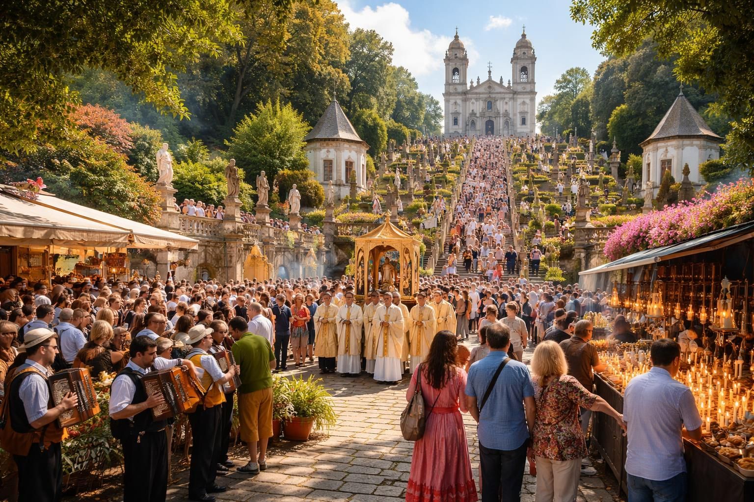 découvrez les événements majeurs célébrés chaque année au sanctuaire du bon jésus du mont, un lieu de foi et de tradition incontournable.