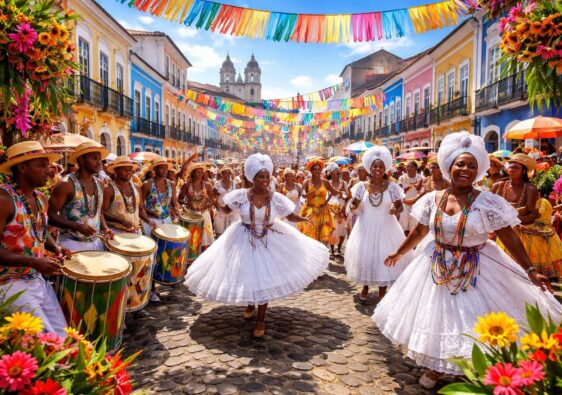 découvrez les festivals colorés du pelourinho à salvador de bahia, une célébration vibrante de la culture, de la musique et des traditions afro-brésiliennes.