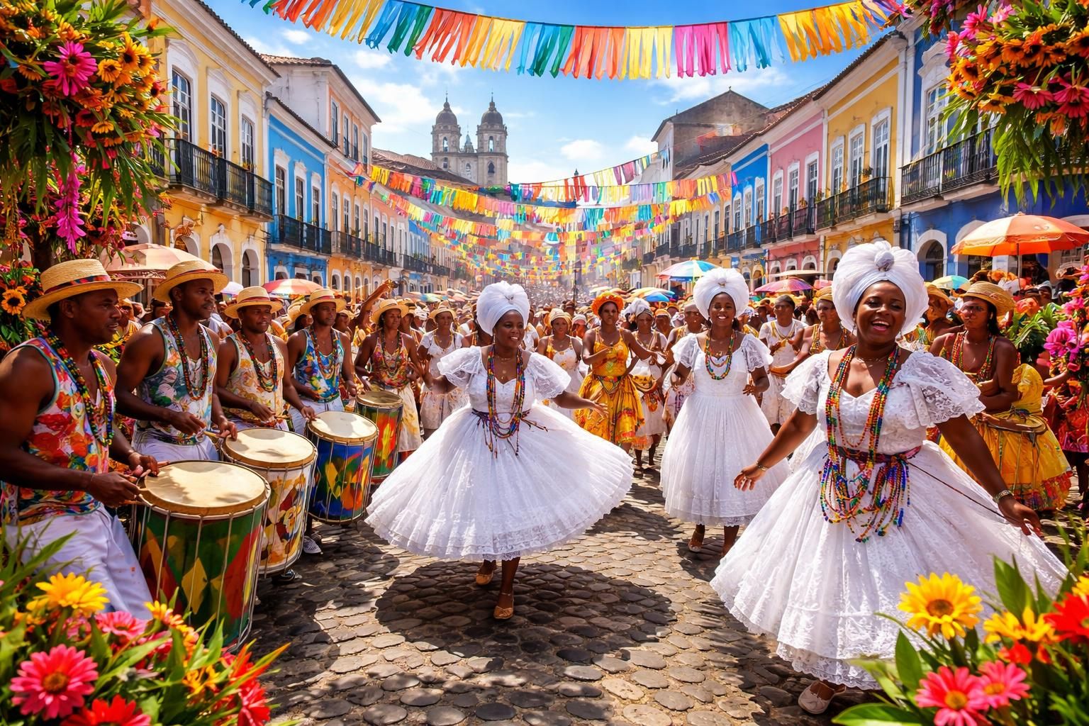 découvrez les festivals colorés du pelourinho à salvador de bahia, une célébration vibrante de la culture, de la musique et des traditions afro-brésiliennes.