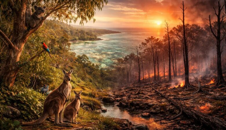 découvrez les enjeux environnementaux majeurs de l'australie à travers ce documentaire captivant qui met en lumière la biodiversité, le changement climatique et les actions nécessaires pour préserver ce continent unique.