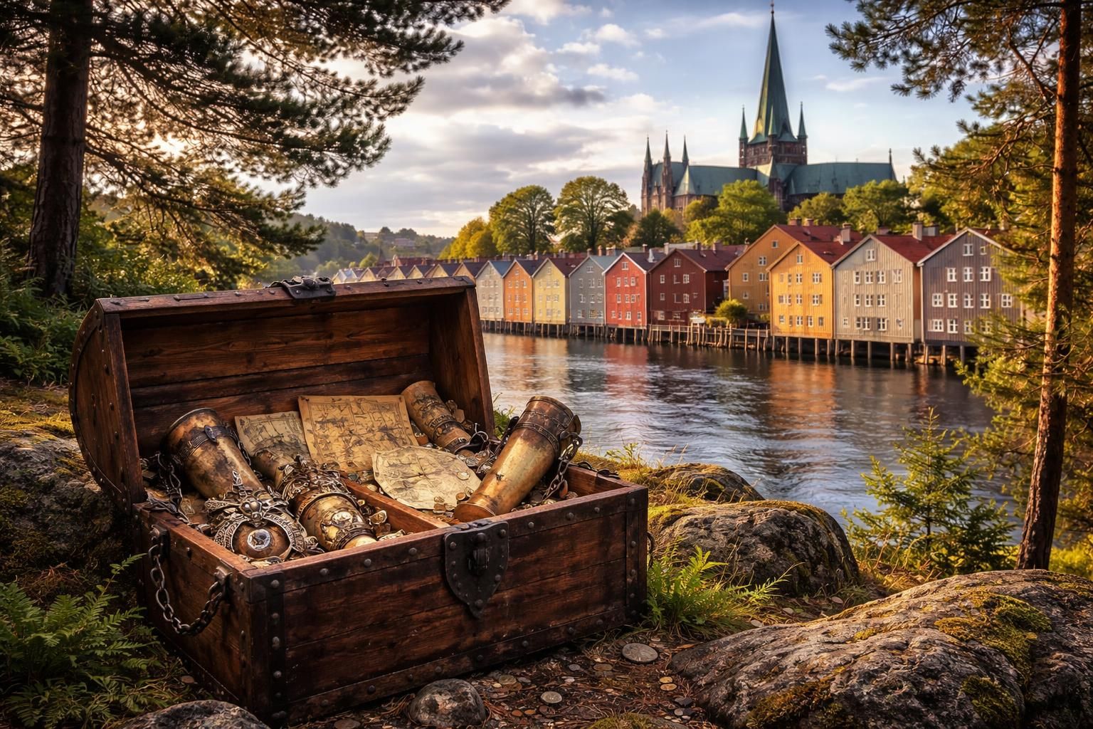 découvrez les secrets bien gardés de trondheim en norvège, une ville alliant histoire fascinante, culture riche et paysages à couper le souffle. plongez au cœur de ses trésors cachés !