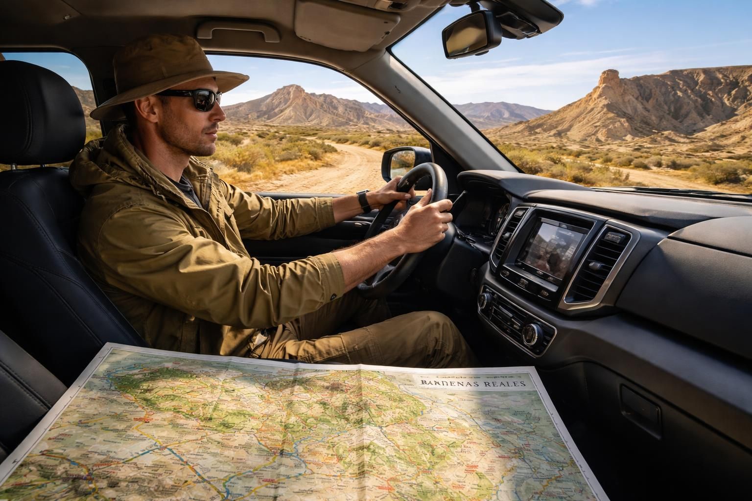 découvrez comment préparer votre visite des bardenas en voiture grâce à une carte détaillée et devenez un expert en explorant ce désert unique en toute confiance.