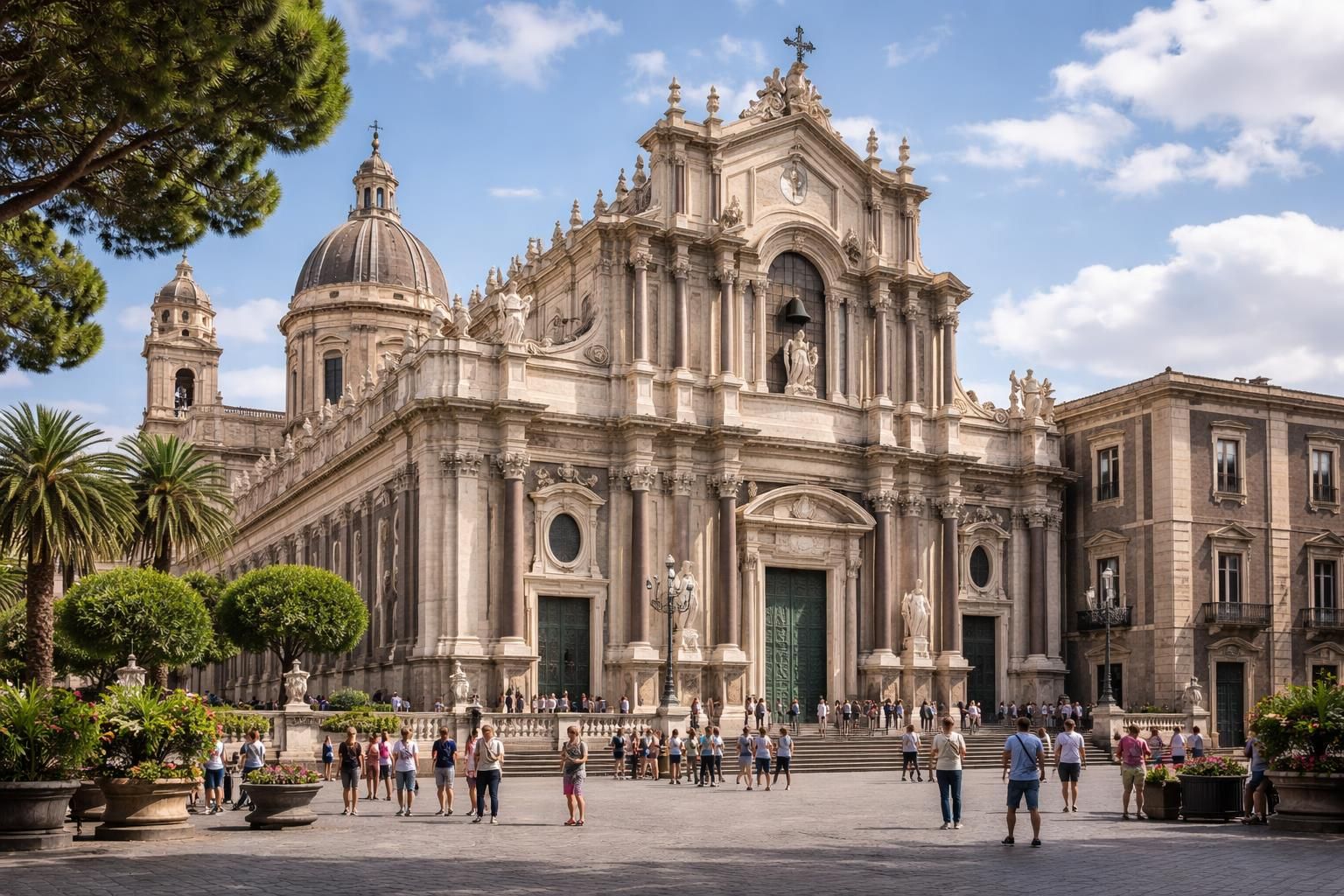 découvrez la cathédrale sant'agata à catane, un joyau architectural et historique à ne pas manquer lors de votre visite en sicile.