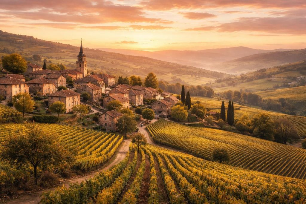 découvrez les plus beaux villages du beaujolais et laissez-vous émerveiller par un panorama à couper le souffle, entre charme authentique et paysages enchanteurs.
