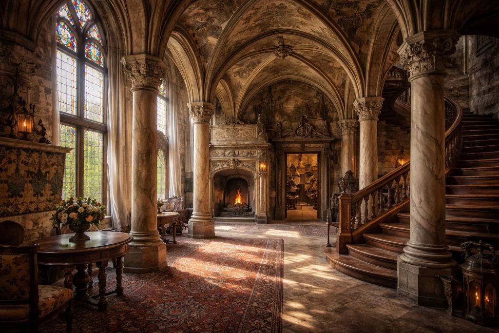 découvrez les secrets architecturaux fascinants de l'intérieur du château de costaeres, une plongée unique dans son histoire et son design.