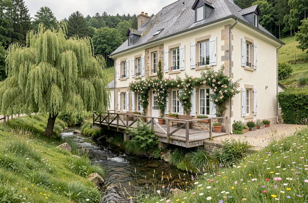Logis Hôtel le Val Sarah, hôtel calme dans un vallon normand verdoyant avec terrasse et rivière